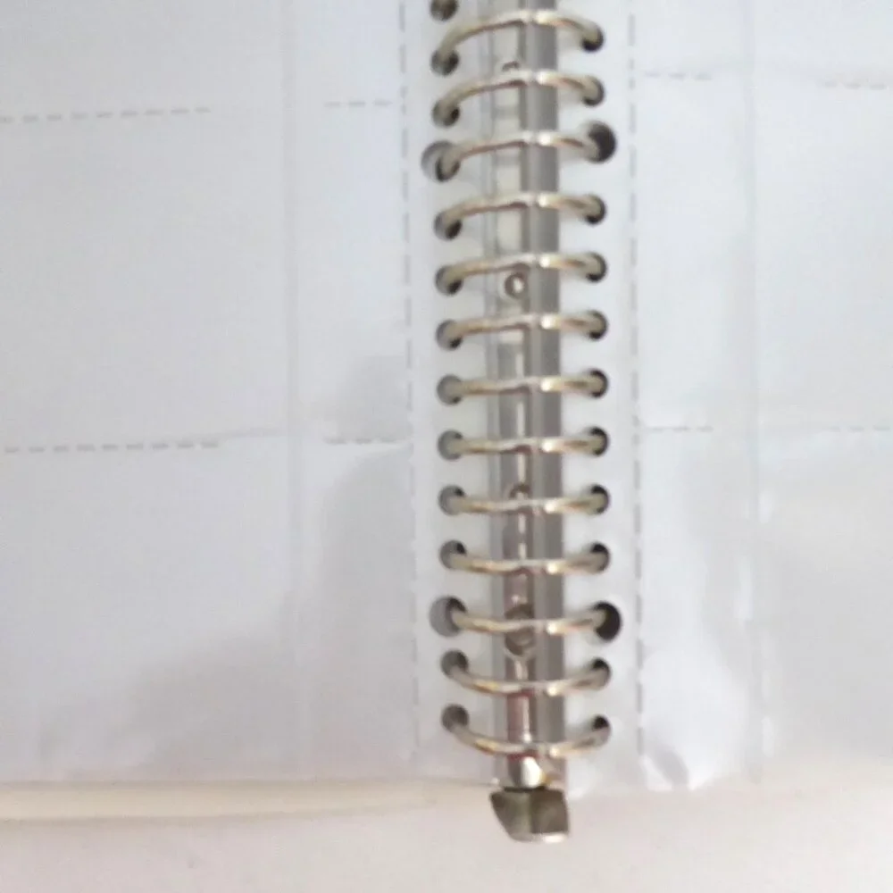 NEW 500 BUSINESS CARD RINGED BINDER CARD HOLDER SLEEVES & TABS JAPAN